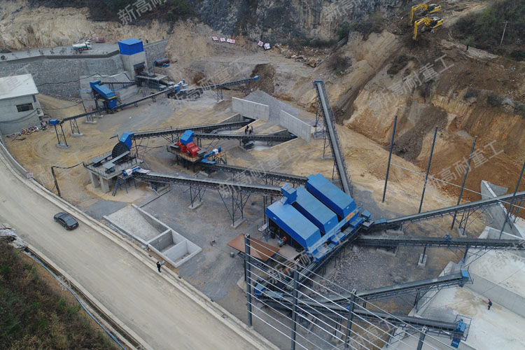 河南省平顶山市石龙区时产500吨砂石料生产线
