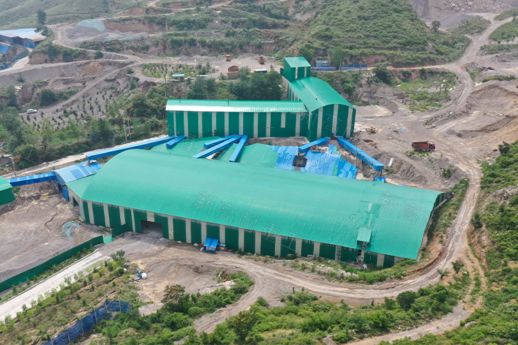 山西运城市新绛县时产700吨石灰石生产线